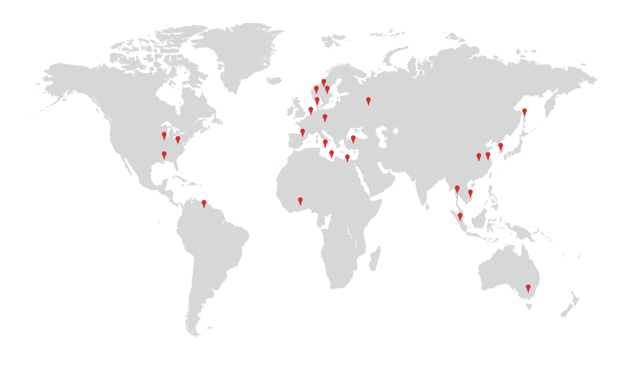 Thyson Technology World Map